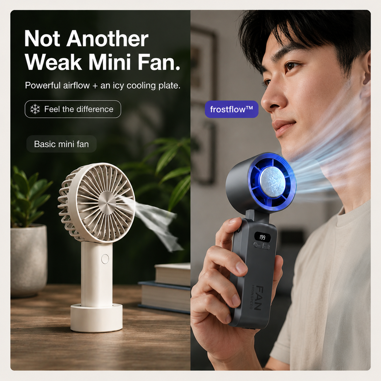 FrostFlow™ Handheld Cooling Fan