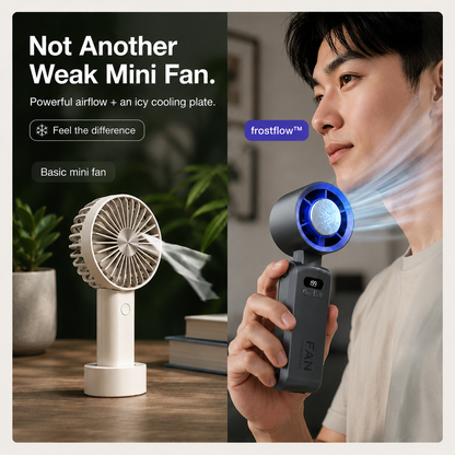 FrostFlow™ Handheld Cooling Fan