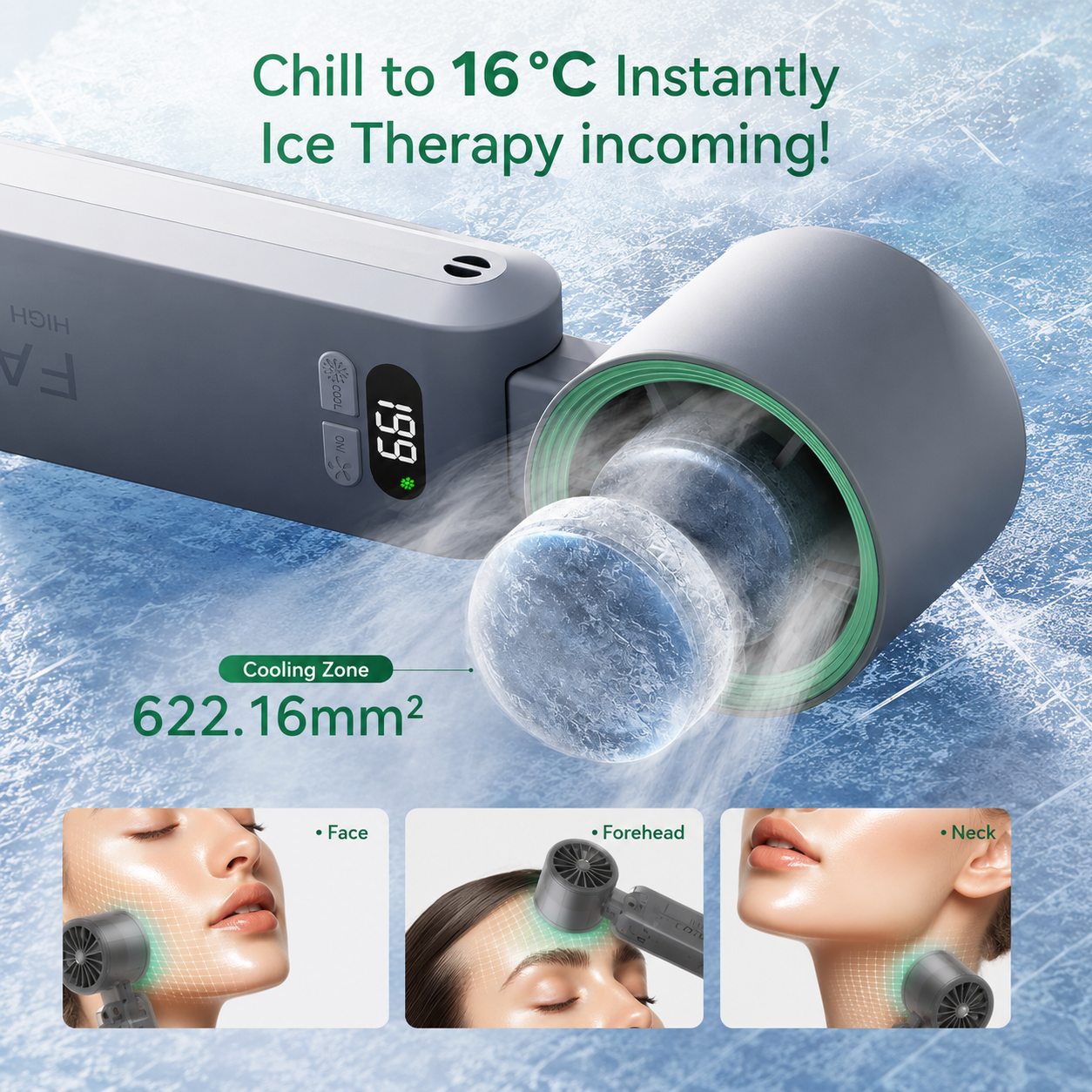 FrostFlow™ Handheld Cooling Fan
