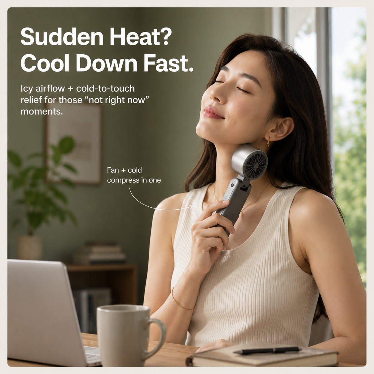 FrostFlow™ Handheld Cooling Fan
